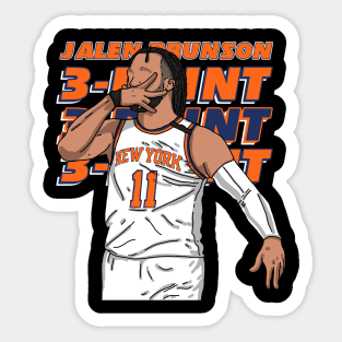 Jalen Brunson Three-Point Sticker